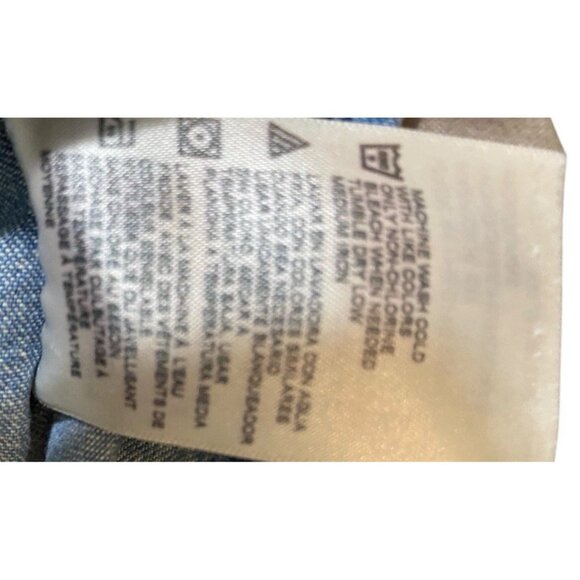 Dickies Short Sleeve Workwear Shirt Men's Size 3XL Faded Blue Denim Button-up - Picture 6 of 11